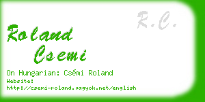 roland csemi business card